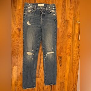 Mother Superior The Trickster Ankle Jeans On Holy Ground Distressed 10096-259 25